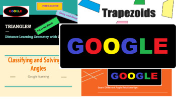 Preview of Summer School Geometry Google Activity Bundle