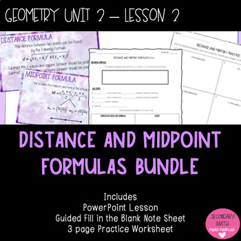 unit 1 geometry basics homework 2 distance & midpoint formulas