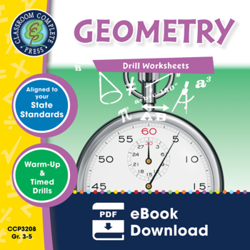 Preview of Geometry - Drill Sheets Gr. 3-5