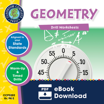 Preview of Geometry - Drill Sheets Gr. PK-2