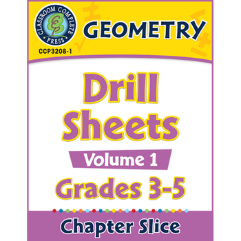 Preview of Geometry: Drill Sheets Vol. 1 Gr. 3-5