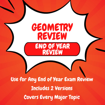 Preview of Geometry End of Year Review