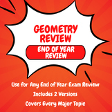 Geometry End of Year Review