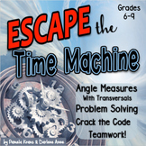 Preview of Geometry Escape Room - Angle Measures, Transversals - Crack the Code