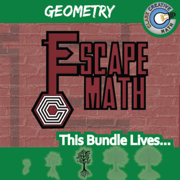Preview of Geometry Escape Rooms Bundle - Printable & Digital Games