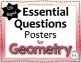Geometry Essential Questions Posters - CCSS Aligned - Stud