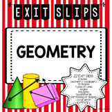 Geometry Exit Tickets