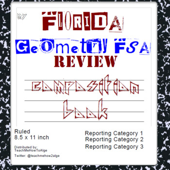 Preview of Geometry FSA Standard Test Practice Composite Notebook - Florida