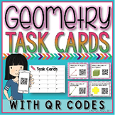 Geometry Figures Task Cards with QR Codes