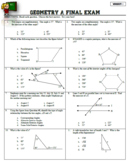 Geometry Final Exam