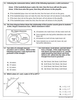 Geometry Final Exam by All Things Algebra | Teachers Pay ...