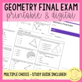 Geometry Final Exam Bundle - Print and DIGITAL Exam plus S