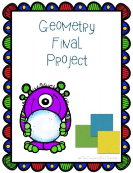 Preview of Geometry Final Project - Surface Area and Volume - Digital and Distance Learning