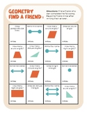 Geometry "Find a Friend" Activity!!