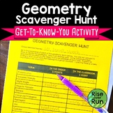 Geometry First Day Get to Know You Activity