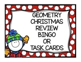 Geometry First Semester Review - Bingo and Task Cards