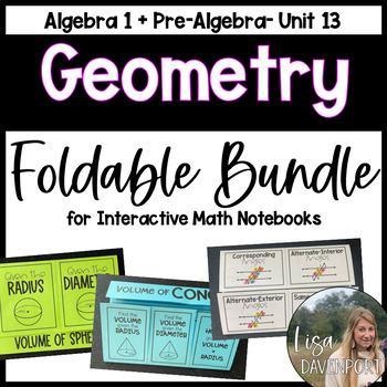 Preview of Geometry Foldables Bundle for Interactive Notebooks