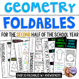 Geometry Foldables - Second Half of the Year BUNDLE