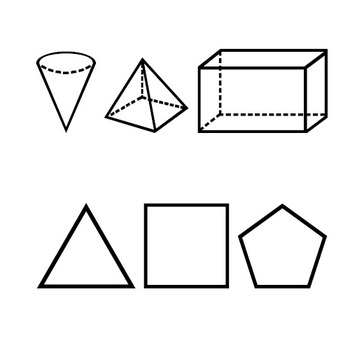 Geometry Fonts - Angles, Shapes, Nets & Pattern Blocks by JustUsTeachers