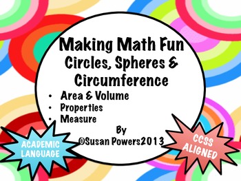 Preview of Geometry For Big Kids:Circles, Spheres and Circumference