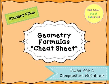 math geometry formulas cheat sheet