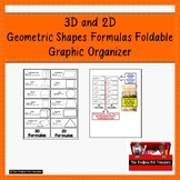 Geometry Formulas Foldable Volume Surface Area Circumferen