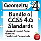 Geometry Fourth Grade Math Center Activities Bundle 4.G