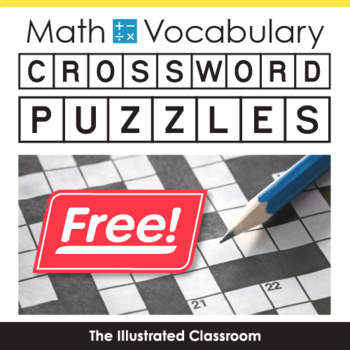 Preview of Free Math Worksheets - Geometry & Measurement Crossword Puzzles