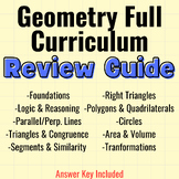 Geometry Full Curriculum Review Study Guide/Exam Review/Gu