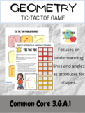 Geometry Game Tic Tac Toe with Angles and Triangles