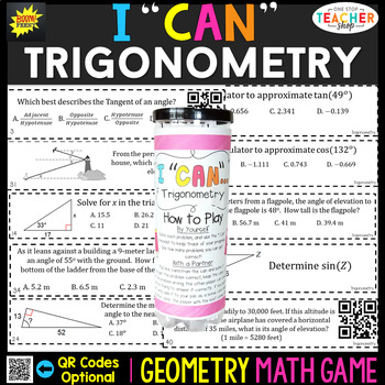 Preview of Geometry Game | Trigonometry