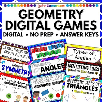 Preview of Geometry Games Bundle  | No Prep Digital Resources