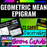 Geometry Geometric Mean Epigram DIGITAL SELF CHECKING BOOM CARDS™