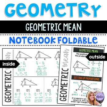 Preview of Geometry - Geometric Mean Foldable