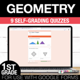 Geometry Google Form Math Assessments 1st Grade Digital Ma