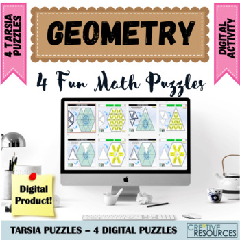 Preview of Geometry & Graphs Digital English Tarsia Puzzles
