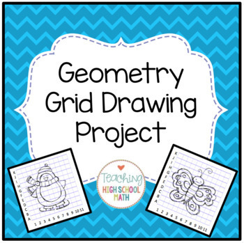 Preview of Geometry Grid Drawing and Scale Drawing Project