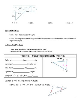 Geometry Guided Notes 7 4 Parallel Lines and Proportional Parts