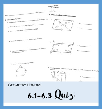 Chapter 6 Review Geometry Answers Mcdougal / Glencoe Geometry Chapter 6