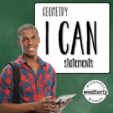 Geometry - I CAN Statements  - Classroom POSTERS