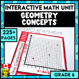 Geometry Interactive Math Unit | Grade 6 | 2D Shapes 3D Ob