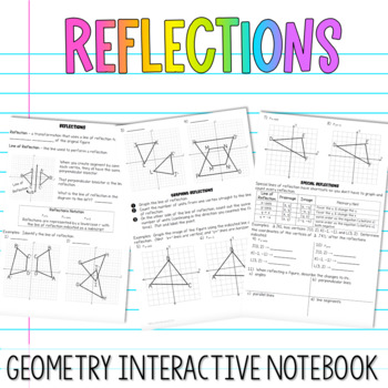 Preview of Reflections Interactive Notebook