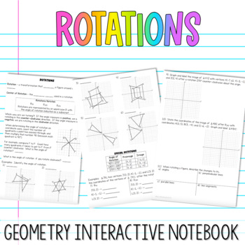 Preview of Rotations Interactive Notebook