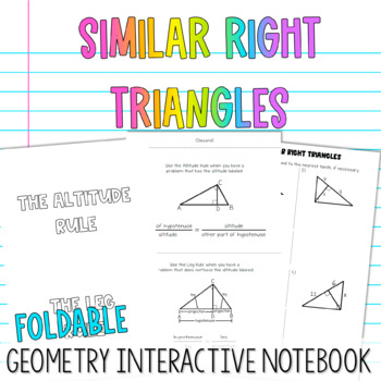 Using Similar Right Triangles
