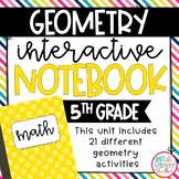 Geometry Interactive Notebook for 5th Grade