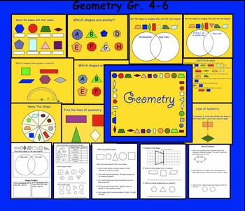 Preview of Geometry Interactive Smartboard Activities With Printable Pages
