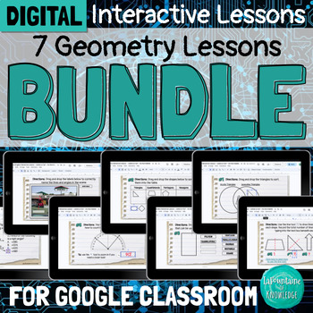 Preview of DIGITAL Geometry Interactive Lessons BUNDLE for Google Classroom