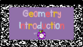 Preview of Geometry Introduction Power Point *Distance Learning*