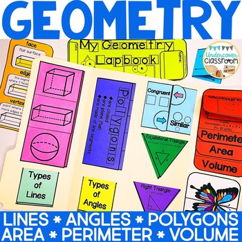 Preview of Geometry Lapbook Interactive Kit | Geometry Activity
