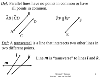 Geometry Lesson 20: Proving Lines Parallel by Justin OBrien | TpT